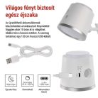 EMOS Abbie LED asztali lámpa, újratölthető, fehér