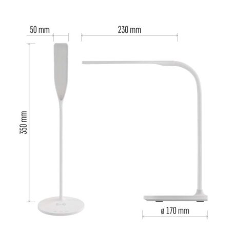 EMOS Oscar LED asztali lámpa, fehér
