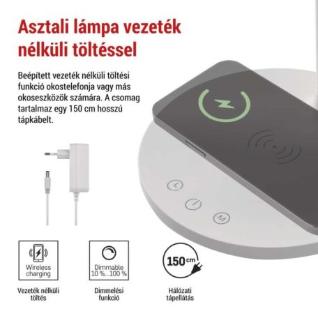 EMOS Oscar LED asztali lámpa, fehér