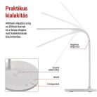 EMOS Oscar LED asztali lámpa, fehér