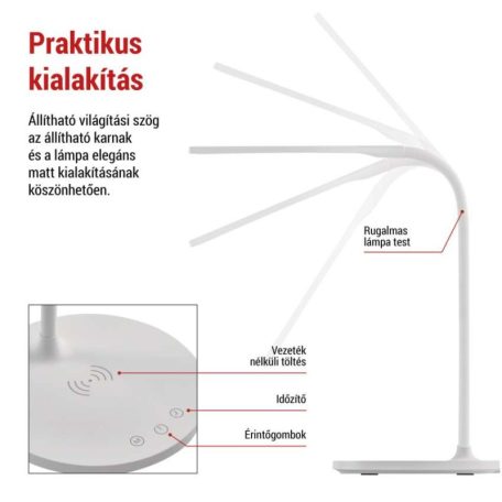 EMOS Oscar LED asztali lámpa, fehér