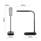 EMOS Molly LED asztali lámpa, fekete