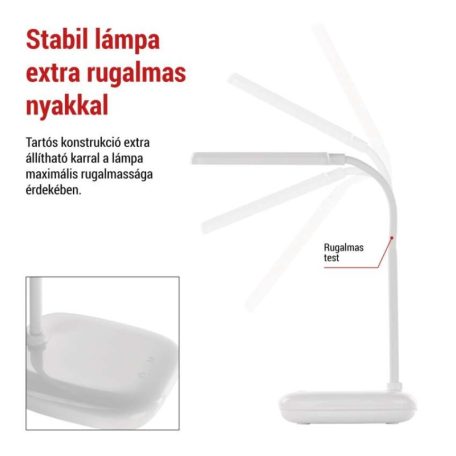 EMOS Molly LED asztali lámpa, fehér