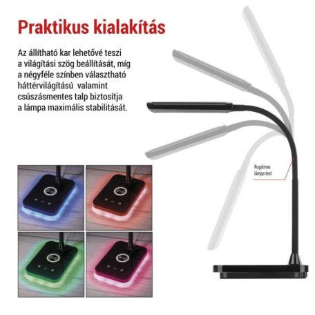 EMOS Kyle LED asztali lámpa, fekete