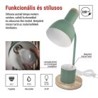 EMOS Poppy asztali lámpa E27 IP20, zöld