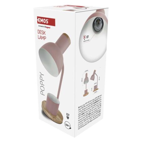 EMOS Poppy asztali lámpa E27 IP20, pink