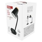 EMOS Tara LED asztali lámpa, fekete