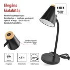 EMOS Tara LED asztali lámpa, fekete