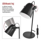 EMOS Nina asztali lámpa E27 IP20, fekete