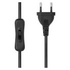 EMOS Nina asztali lámpa E27 IP20, fekete