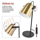 EMOS Nina asztali lámpa E27 IP20, arany