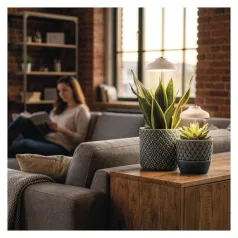   LED növénynevelő lámpa, teljes spektrum, 15 LED, beltéri, időzítővel