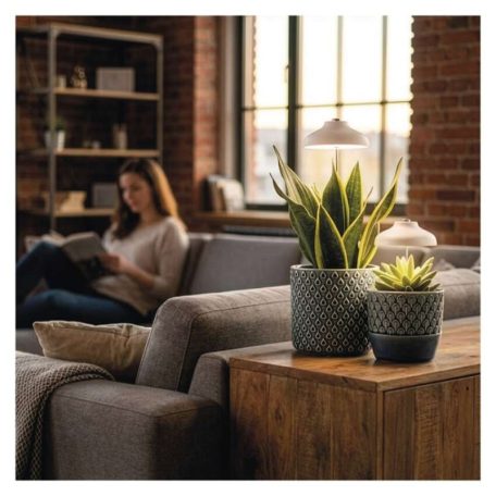 LED növénynevelő lámpa, teljes spektrum, 15 LED, beltéri, időzítővel