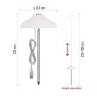 LED növénynevelő lámpa, teljes spektrum, 15 LED, beltéri, időzítővel