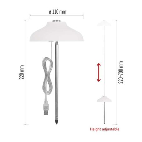 LED növénynevelő lámpa, teljes spektrum, 15 LED, beltéri, időzítővel