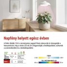 LED növénynevelő lámpa, teljes spektrum, 15 LED, beltéri, időzítővel