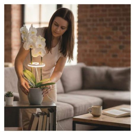 LED növénynevelő lámpa, teljes spektrum, 39 LED, beltéri, időzítővel, dimmelhető