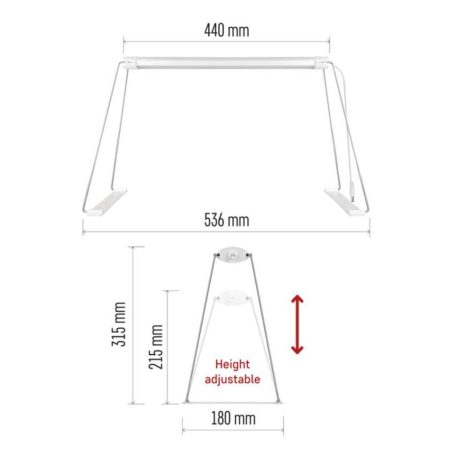 LED növénynevelő lámpa palántaneveléshez, teljes spektrum, 28 LED, időzítővel