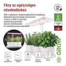 LED növénynevelő lámpa, teljes spektrum, 30 LED, beltéri, időzítővel, dimmelhető