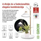 LED növénynevelő lámpa, teljes spektrum, 21 LED, beltéri, időzítővel