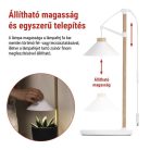 LED növénynevelő lámpa, teljes spektrum, 21 LED, beltéri, időzítővel