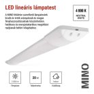 LED lineáris lámpatest MINO 20W, semleges fehér