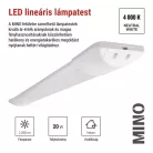 LED lineáris lámpatest MINO 20W, semleges fehér