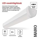 LED lineáris lámpatest MANO 20W, semleges fehér