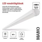 LED lineáris lámpatest MANO 60W, semleges fehér