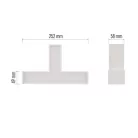 LED lineáris lámpatest ORTO TCON 12W, semleges fehér