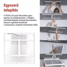 LED panel VEXXO 60 × 60 cm / 37 mm, 33 W, 4100 lm, falon kívüli, semleges fehér, IP20 UGR