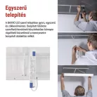 LED panel BAXXO 60 × 60 cm / 50 mm, 36 W, 4320 lm, falonkívüli, sem. fehér, UGR<19, IP20