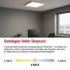 LED panel BAXXO 60 × 60 cm / 50 mm, 36 W, 4320 lm, falonkívüli, sem. fehér, UGR<19, IP20