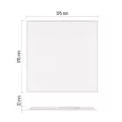LED panel LUXXO 60 × 60 cm / 32 mm, 22 W, 4000 lm, süllyesztett, semleges fehér, IP20
