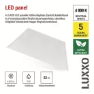 LED panel LUXXO 60 × 60 cm / 32 mm, 22 W, 4000 lm, süllyesztett, semleges fehér, IP20