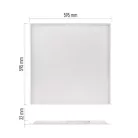 LED panel LUXXO 60 × 60 cm / 32 mm, 22 W, 3800 lm, sülly., semleges fehér, UGR<19, IP20