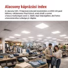 LED panel LUXXO 60 × 60 cm / 32 mm, 22 W, 3800 lm, sülly., semleges fehér, UGR<19, IP20