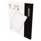 LED panel LEXXO 60 × 60 cm / 25 mm, 30 W, 4200 lm, sülly., semleges fehér, IP44/IP20