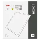 LED panel REXXO 60 × 60 cm / 24 mm, 36 W, 4000 lm, sülly., semleges fehér, UGR<19, IP20