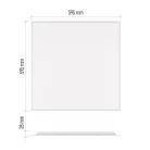 LED panel DIXXO beépíthető 36W 4000lm természetes fehér UGR
