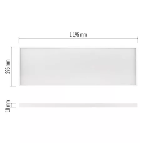 LED panel PROXO 30 × 120 cm / 10 mm, 33 W, 4360 lm, süllyesztett, semleges fehér, IP20