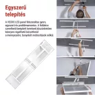 LED panel VEXXO 30 × 120 cm / 37 mm, 33 W, 4100 lm, falon kívüli, semleges fehér, IP20 UGR