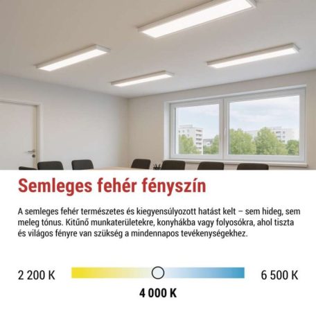 EMOS LED panel BAXXO beépíthető 36W 4320lm IP20 természetes fehér UGR