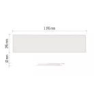 LED panel LUXXO 30 × 120 cm / 32 mm, 22 W, 4000 lm, süllyesztett, semleges fehér, IP20