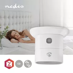   SmartLife CO érzékelő | Zigbee 3.0 | Elemes Áramellátás | Érzékelő élettartama: 10 év | EN 50291 | Android™ / IOS | Teszt gombbal | 85 dB | Fehér