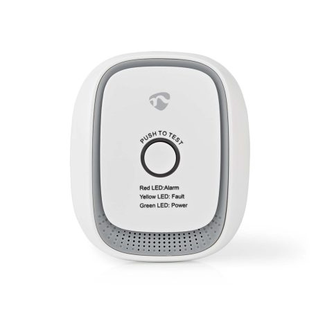 SmartLife Gázérzékelő | Zigbee 3.0 | Hálózati Áramellátás | Érzékelő élettartama: 5 év | EN 50194-1:2009 | Android™ / IOS | Teszt gombbal | 75 dB | Fehér