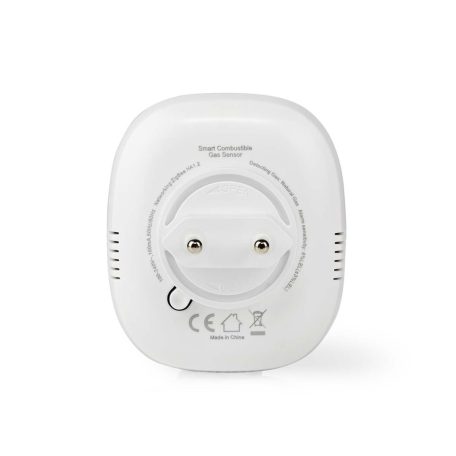 SmartLife Gázérzékelő | Zigbee 3.0 | Hálózati Áramellátás | Érzékelő élettartama: 5 év | EN 50194-1:2009 | Android™ / IOS | Teszt gombbal | 75 dB | Fehér