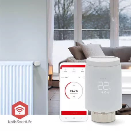 SmartLife Radiátor Vezérlés | Zigbee 3.0 | Elemes Áramellátás | LED | Android™ / IOS