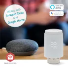 SmartLife Radiátor Vezérlés | Zigbee 3.0 | Elemes Áramellátás | LED | Android™ / IOS
