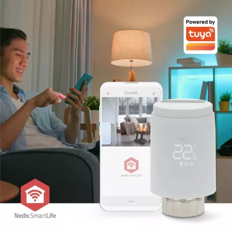 SmartLife Radiátor Vezérlés | Zigbee 3.0 | Elemes Áramellátás | LED | Android™ / IOS